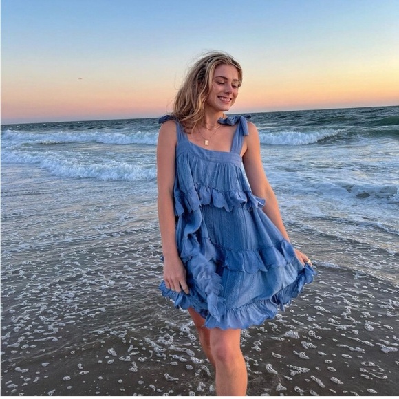 Sezane Embroidered Ruffles Dress - Picture 3 of 16